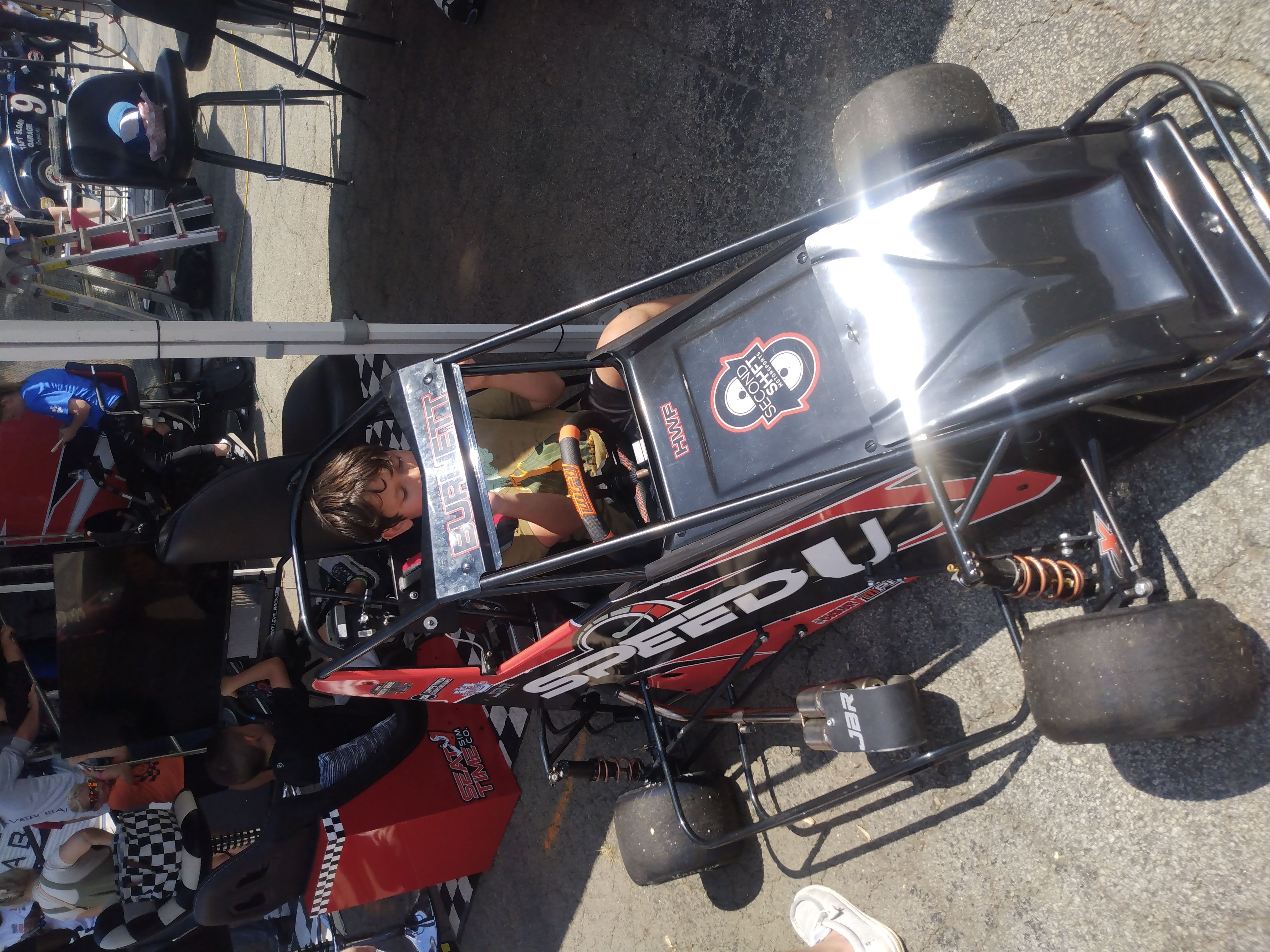 Max in Open Wheel Race Car