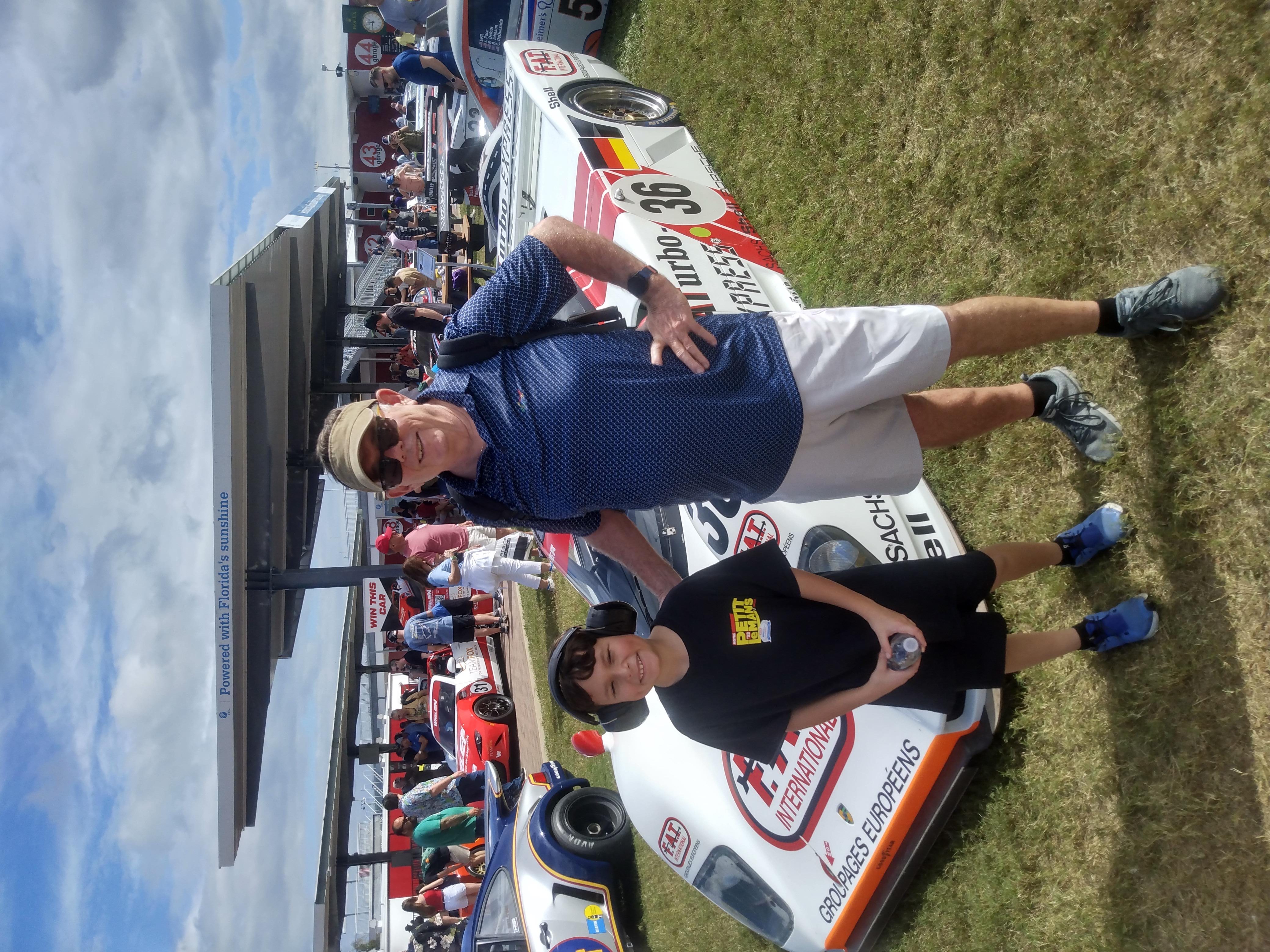 Max with Race Car and Team